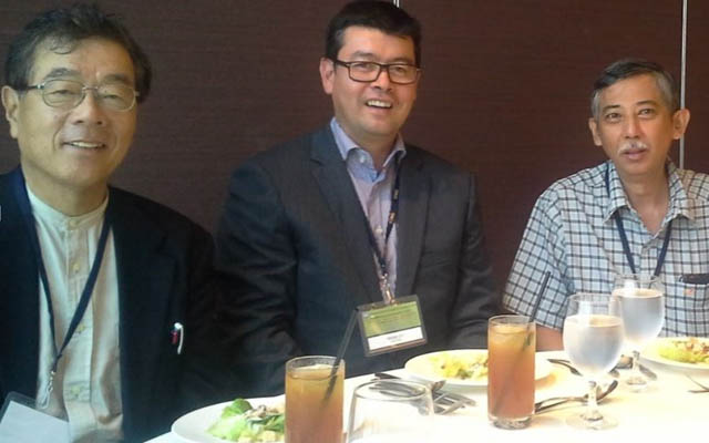 L-R: Professor Yozo Fujino, Professor Brian Uy and Professor Andy Oreta.