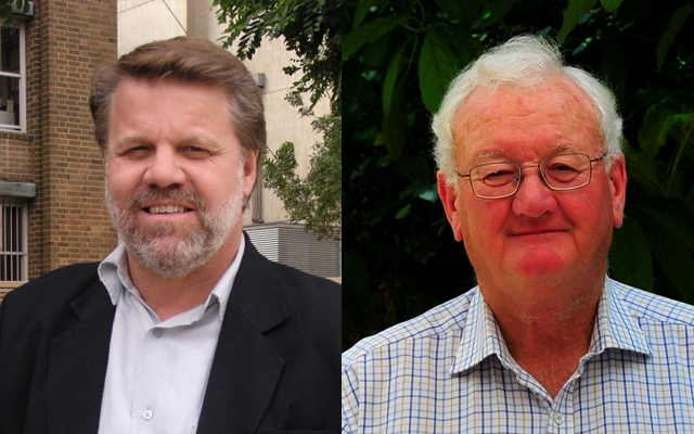 Professor Ian Gilbert (left) and Mr John Woodside (right)