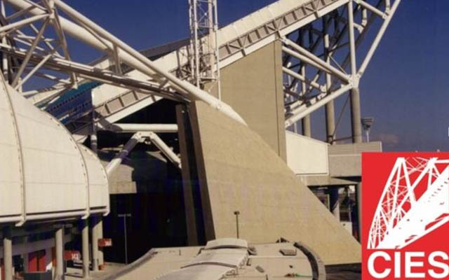 Application of demountable connections in sport stadium.