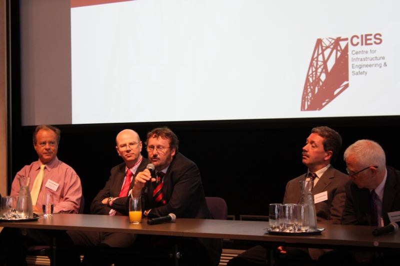 L to R: Prof Mark Bradford; Dr Stephen Hicks; Prof Stephen Foster; A/Prof Alex Remennikov; Richard Hitch